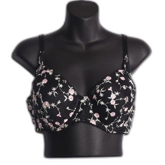 Adore by Adore Me Floral Embroidered Bra 36D Romantic Coquette - Picture 2 of 7